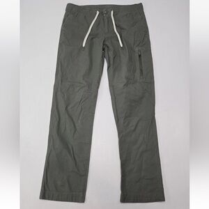 Vuori Ripstop Pants Green Organic Cotton Stretch Hiking Outdoor Granola Size L